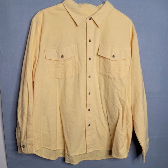Stone Creel Men's Size XL Yellow Cotton Outdoor Button Up Long Sleeve - Picture 1 of 4